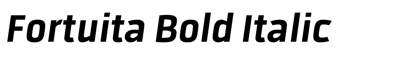Fortuita Bold Italic